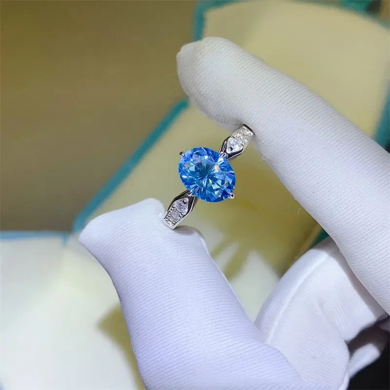 2 Carat Moissanite 925 Sterling Silver Ring - VAleG