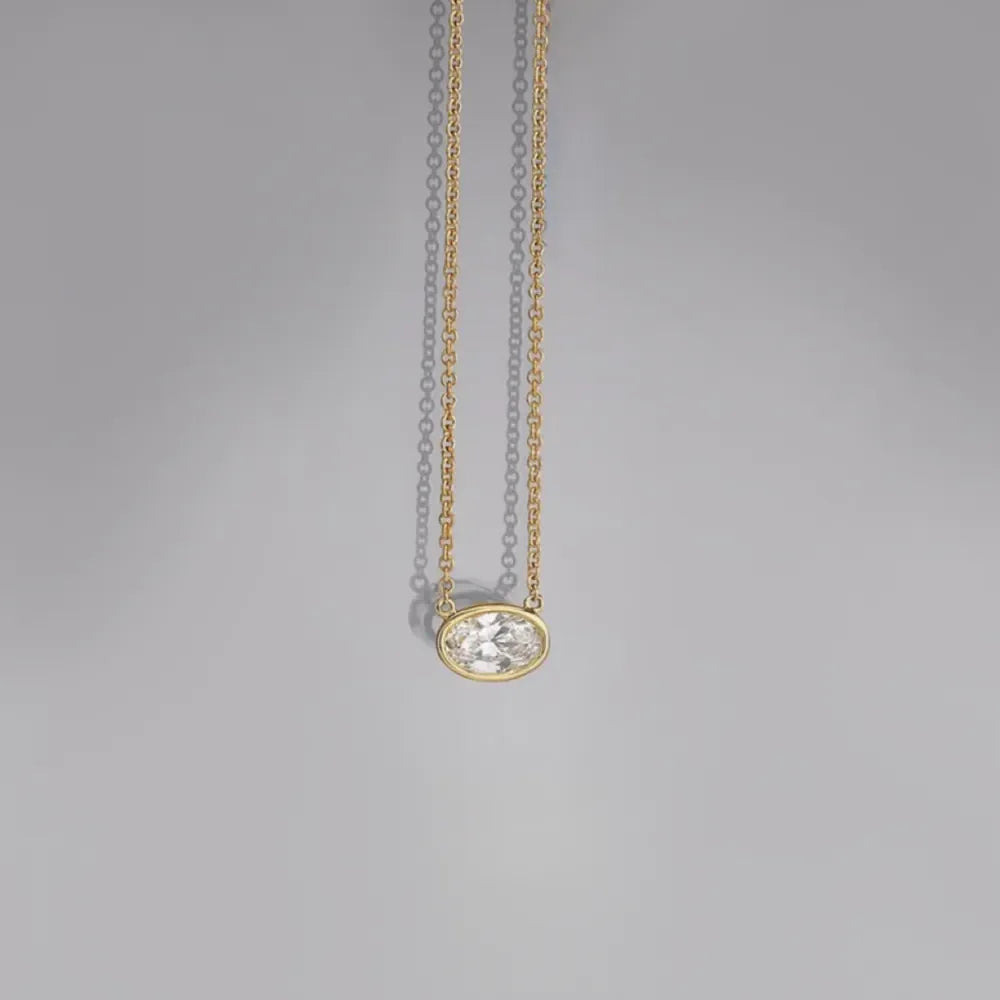 18K Gold-Plated Stainless Steel Pendant Necklace - VAleG