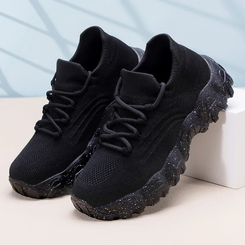 Women's Lace-up Flying Woven Shoes Fashion Trend - VAleG
