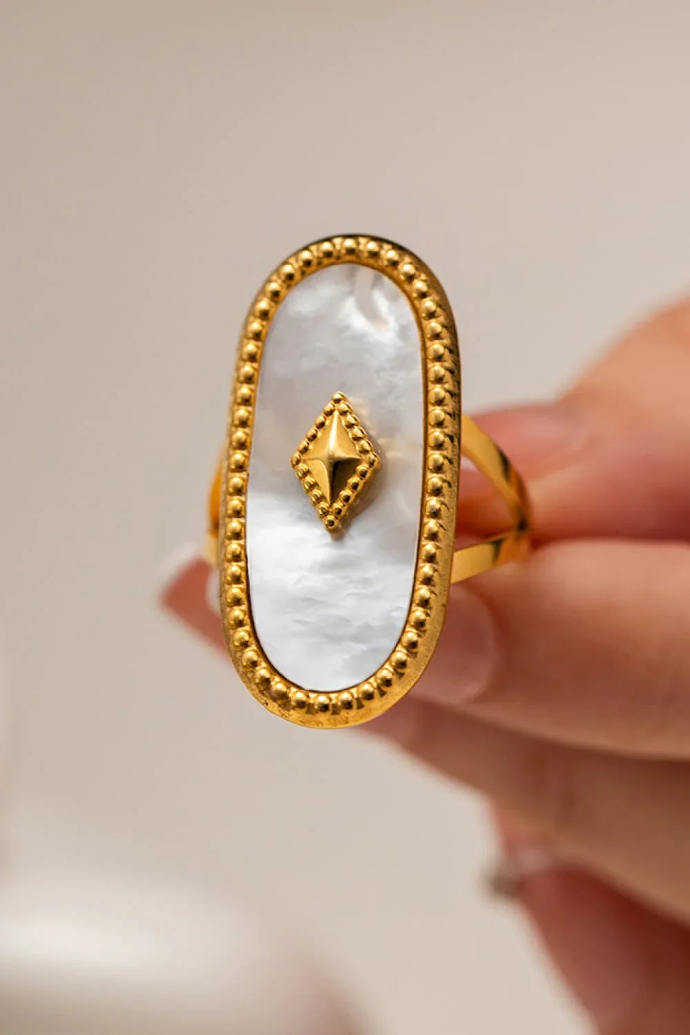 Natural Stone Copper Ring - VAleG