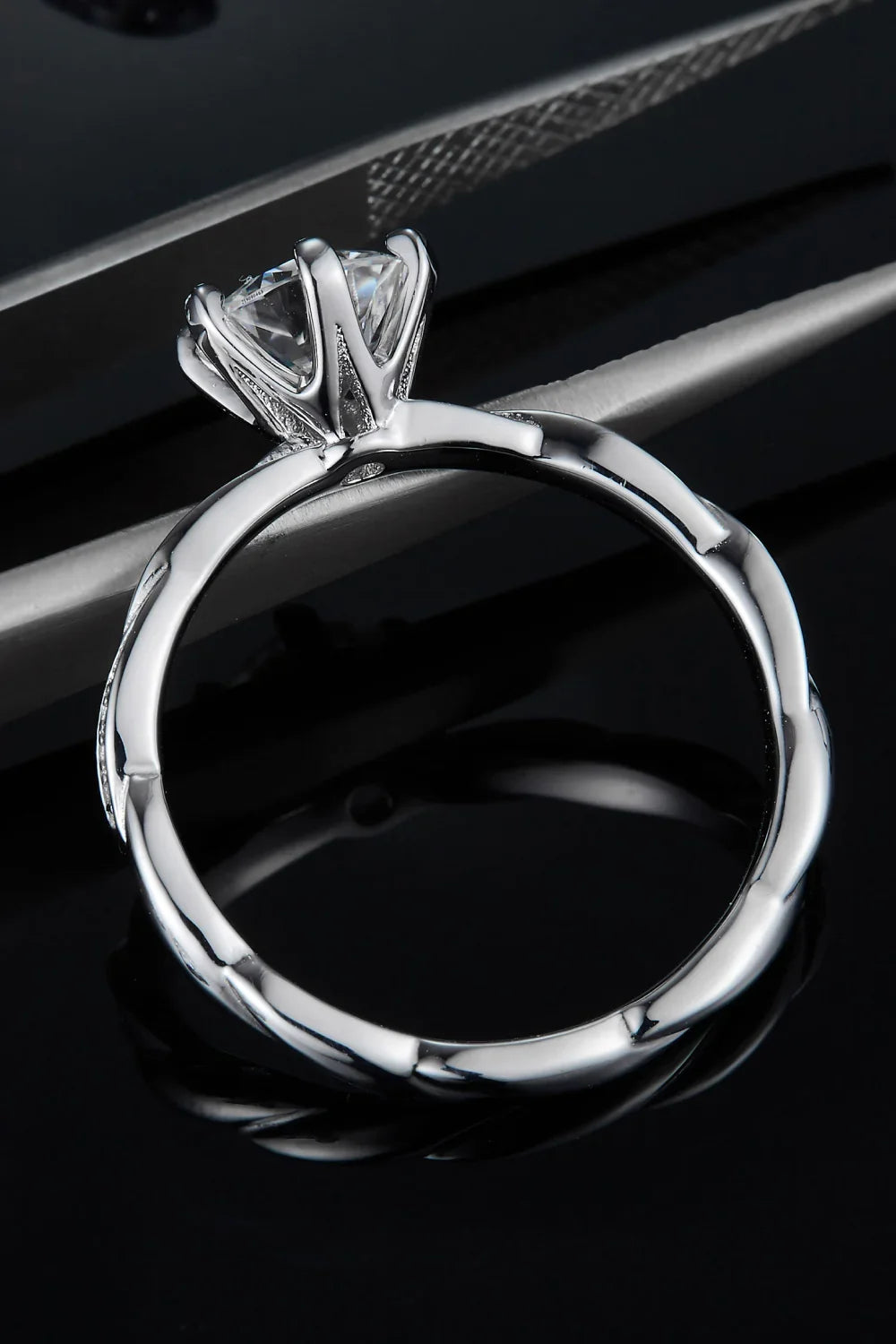 1 Carat Moissanite 925 Sterling Silver Ring - VAleG