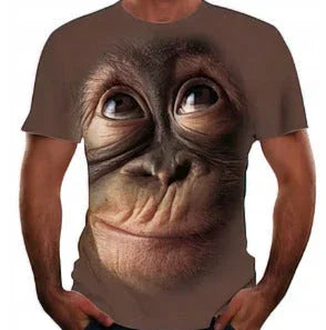 Summer 3D Digital Printing Men's And Women's Loose Short-sleeved T-shirt - VAleG