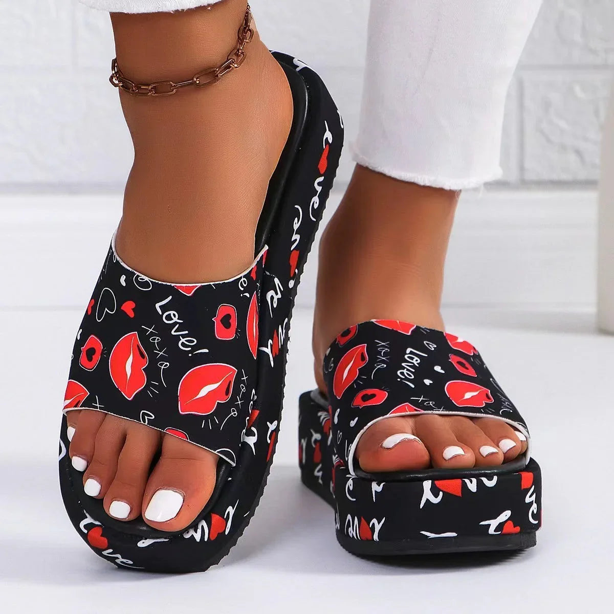 Plus Size Slippers Women's Outer Wear - VAleG