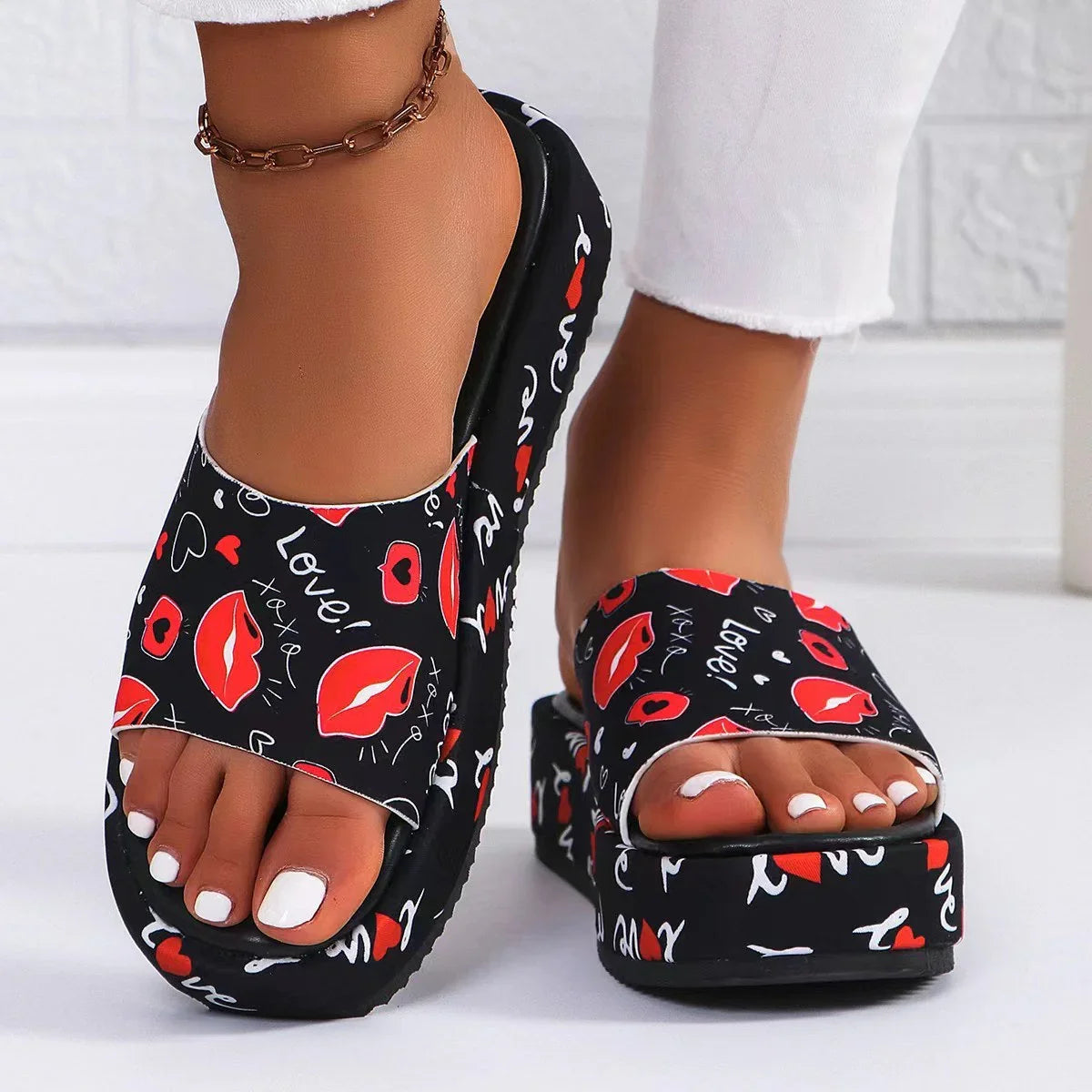 Plus Size Slippers Women's Outer Wear - VAleG