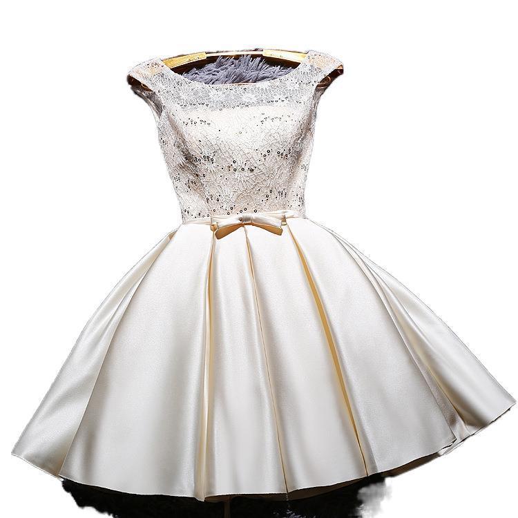 Bridesmaid Dress New Korean Version Of Girlfriends Dress Sister Group Party Dress Dress Slim Dress Red Toast Clothing - VAleG