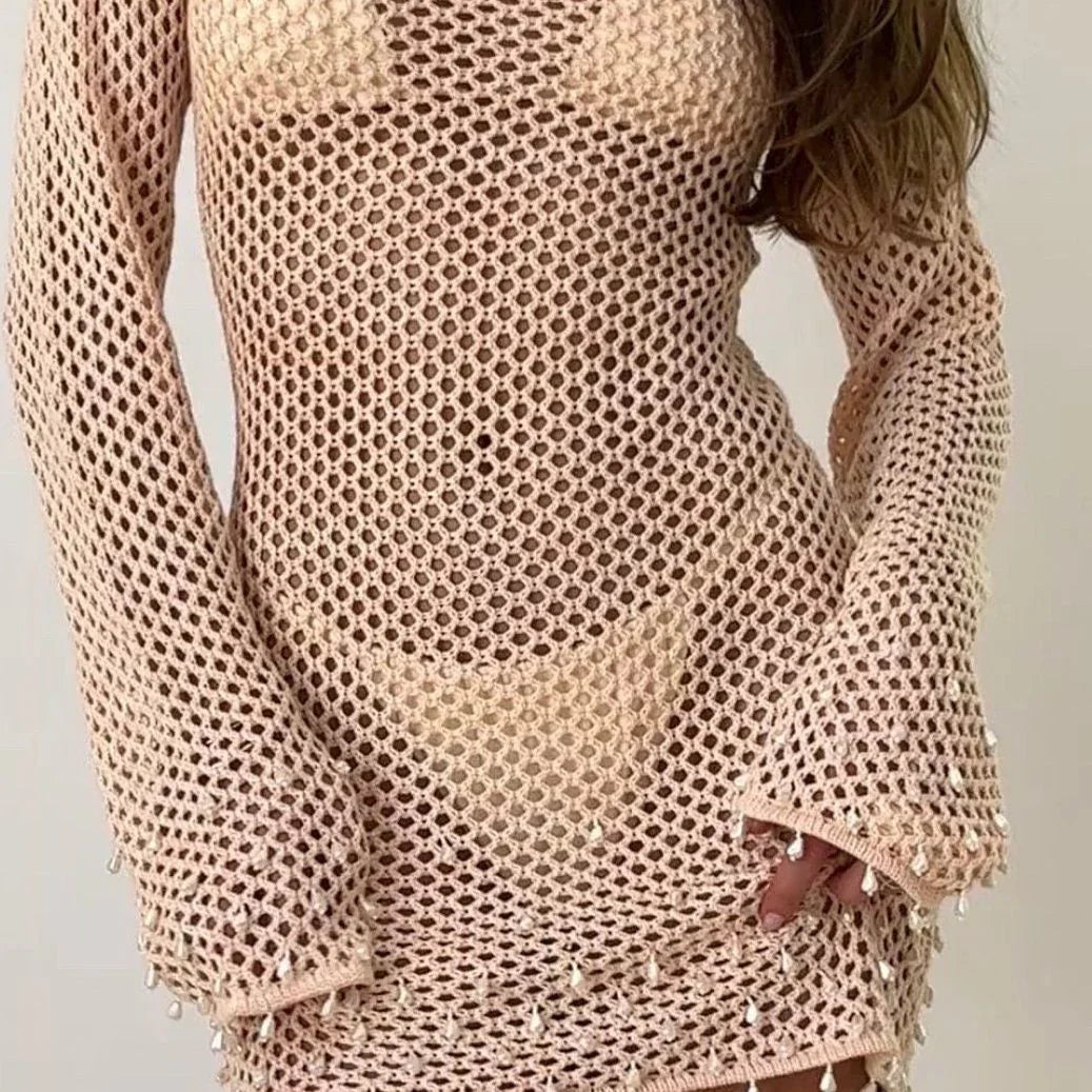 Backless Lace Up Jumpsuit Short Skirt - VAleG