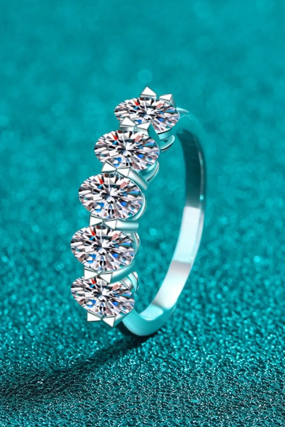 2.5 Carat Moissanite 925 Sterling Silver Ring - VAleG