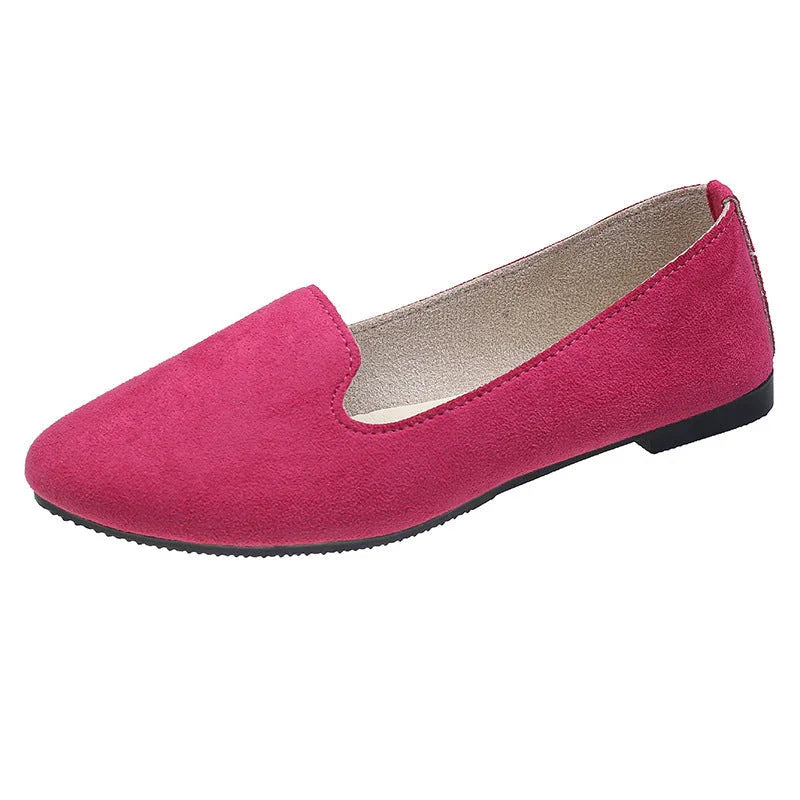 Spring And Autumn Women's New Candy Color Work Flat Shoes - VAleG