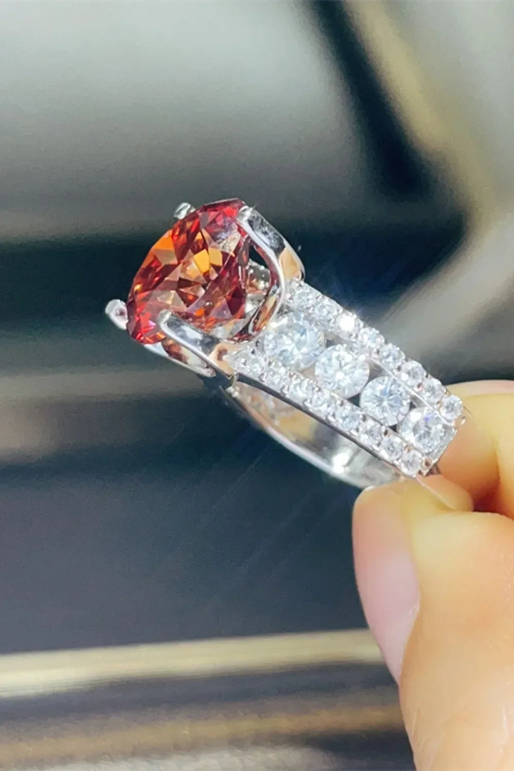 5 Carat Moissanite 925 Sterling Silver Ring - VAleG
