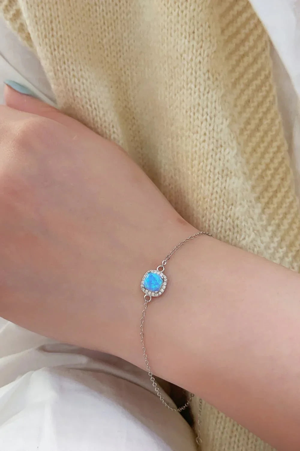Opal Platinum-Plated Bracelet - VAleG
