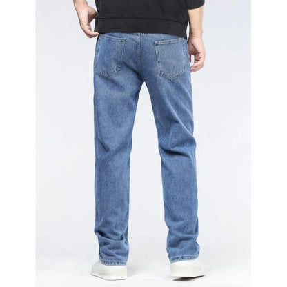 Men's Simple Casual Extra Long Jeans - VAleG