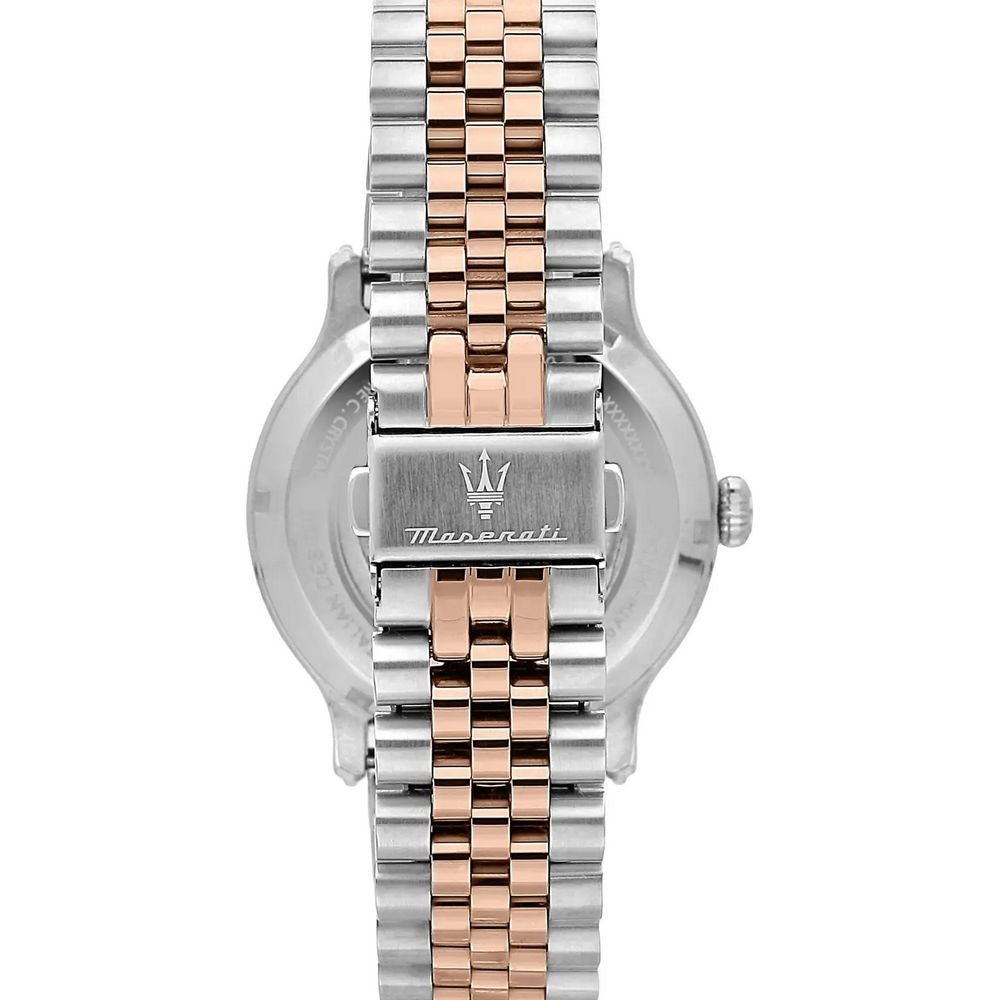 Maserati Epoca Automatico Silver & Oro Rosa 42mm – open heart