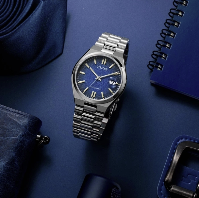 Citizen TSUYOSA Automatic 8210 Blue Dial – Orologio Meccanico Uomo Silver – Cod. NJ0151-88L