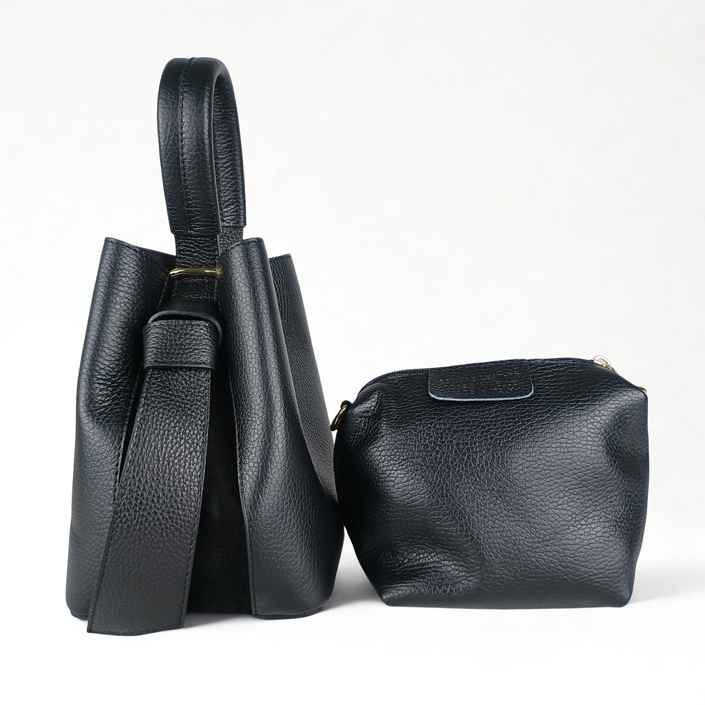 Borsa Secchiello in Vera Pelle MS-3265 - Eleganza Italiana