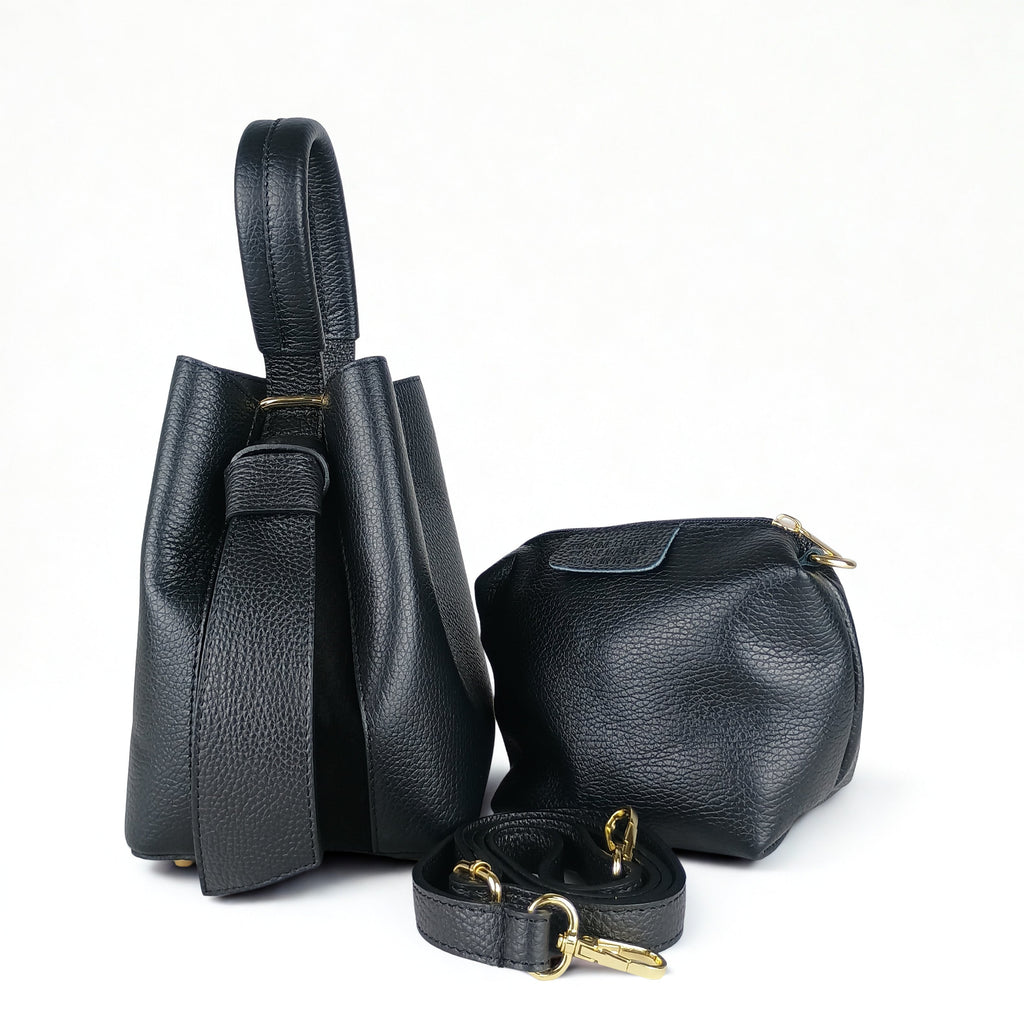 Borsa Secchiello in Vera Pelle MS-3265 - Eleganza Italiana