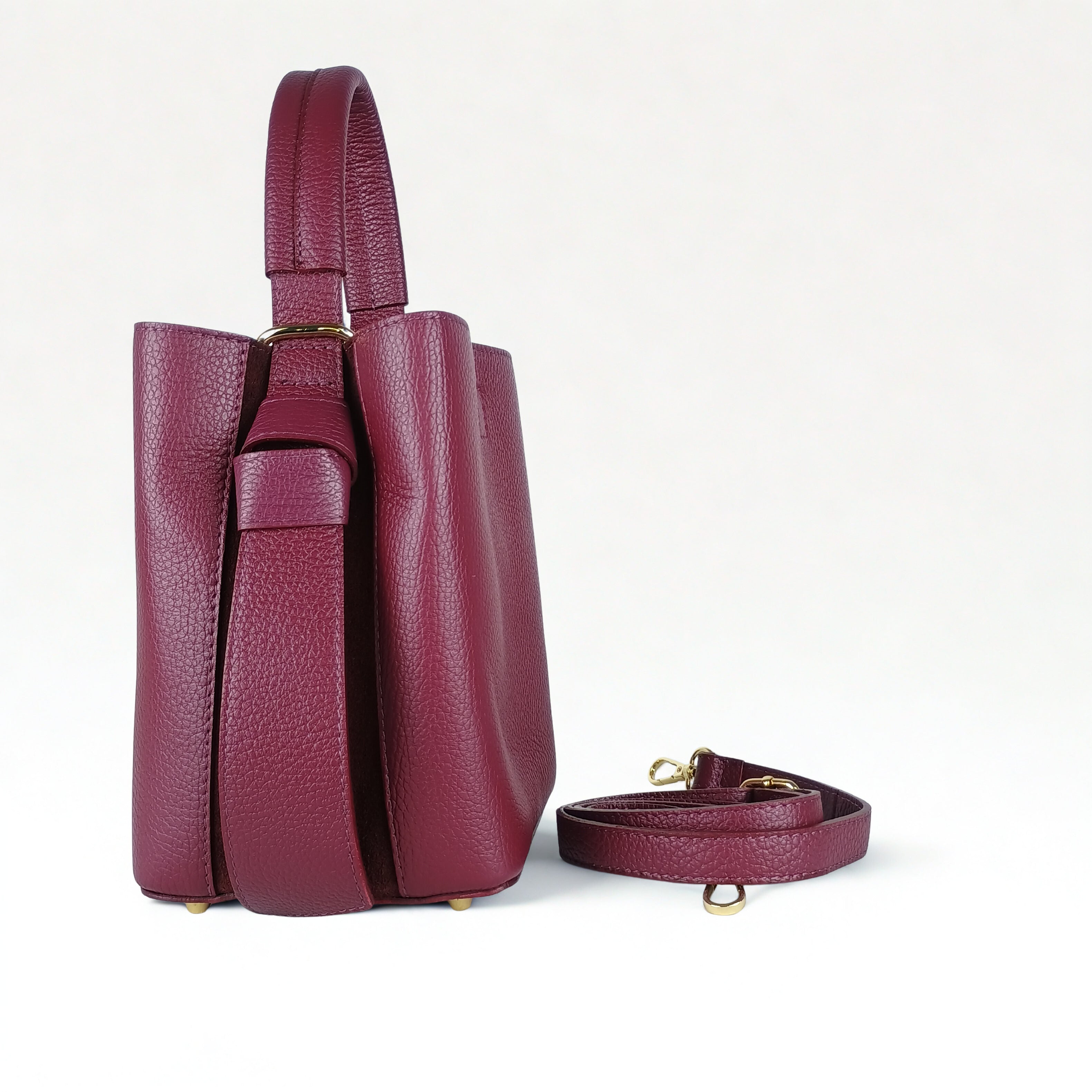 Borsa Secchiello in Vera Pelle MS-3265 - Eleganza Italiana