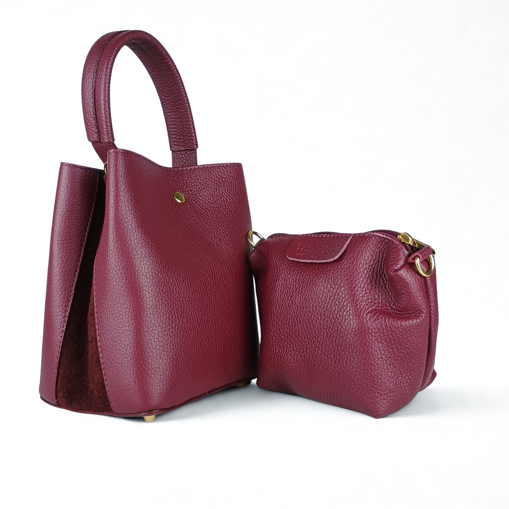 Borsa Secchiello in Vera Pelle MS-3265 - Eleganza Italiana