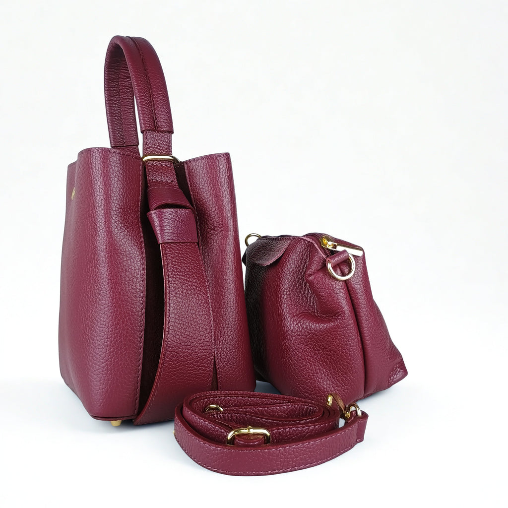 Borsa Secchiello in Vera Pelle MS-3265 - Eleganza Italiana