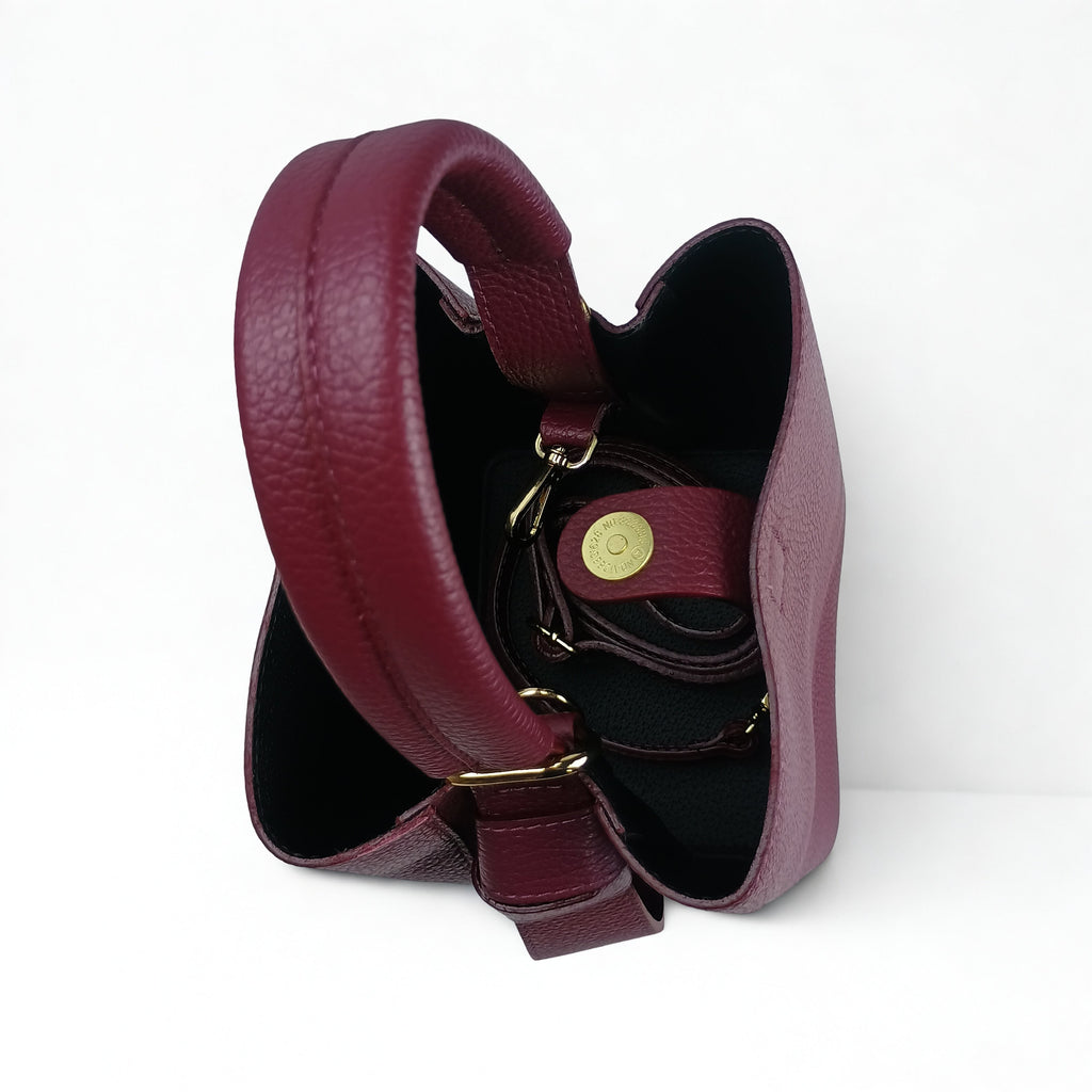 Borsa Secchiello in Vera Pelle MS-3265 - Eleganza Italiana