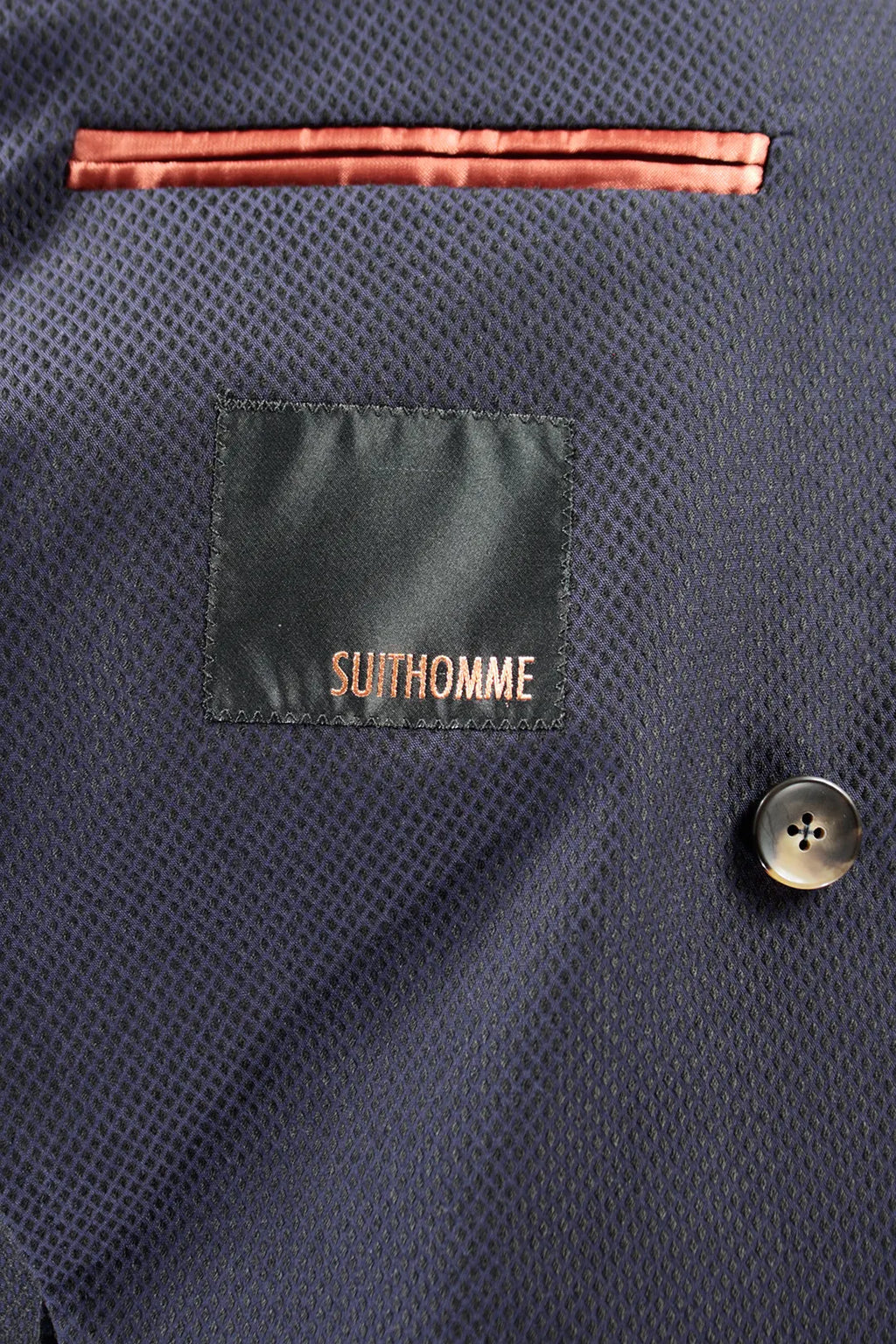 Giacca Doppiopetto Cotone Piquet Blu PROGETTO DUE - Sartoria Italiana