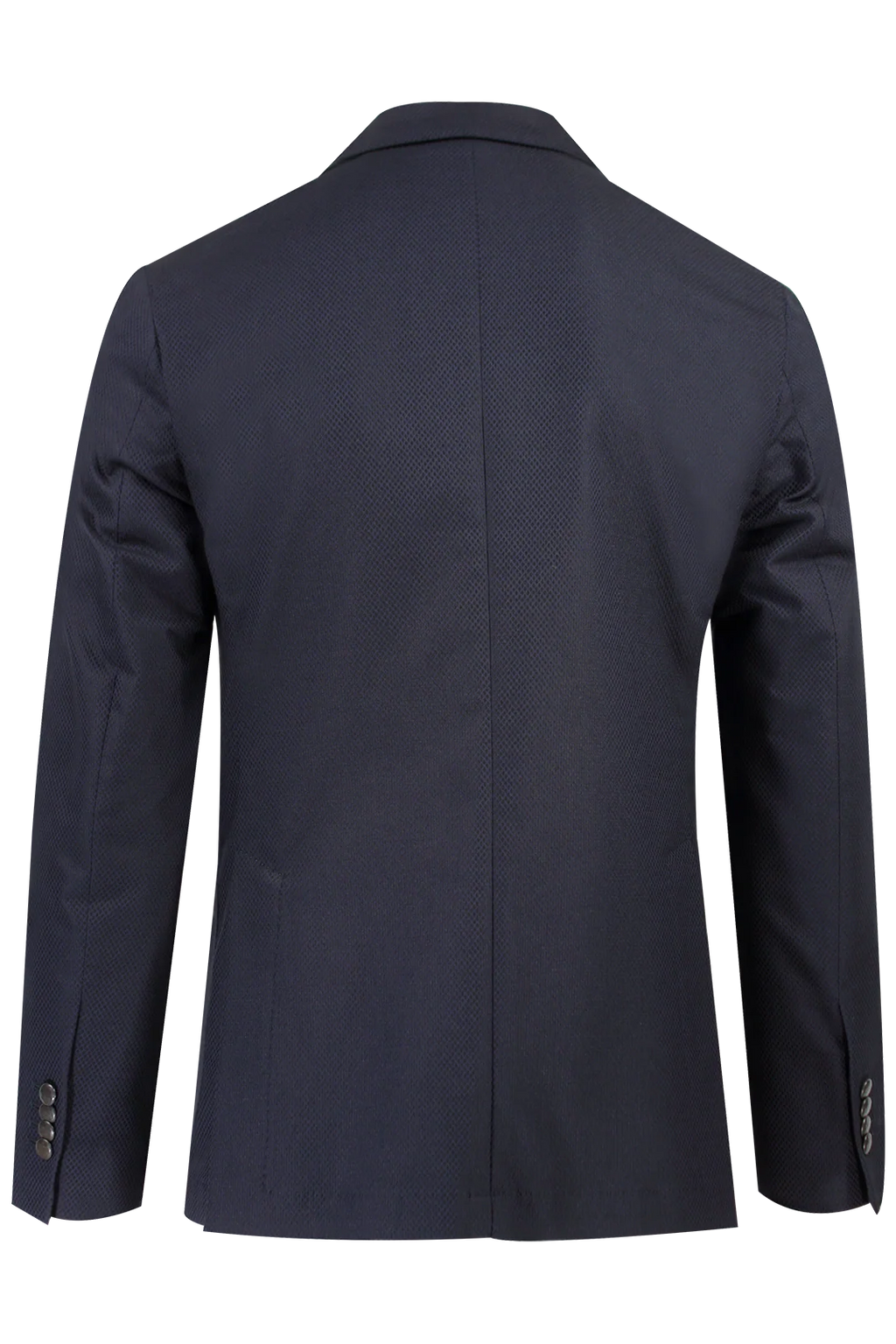 Giacca Doppiopetto Cotone Piquet Blu PROGETTO DUE - Sartoria Italiana