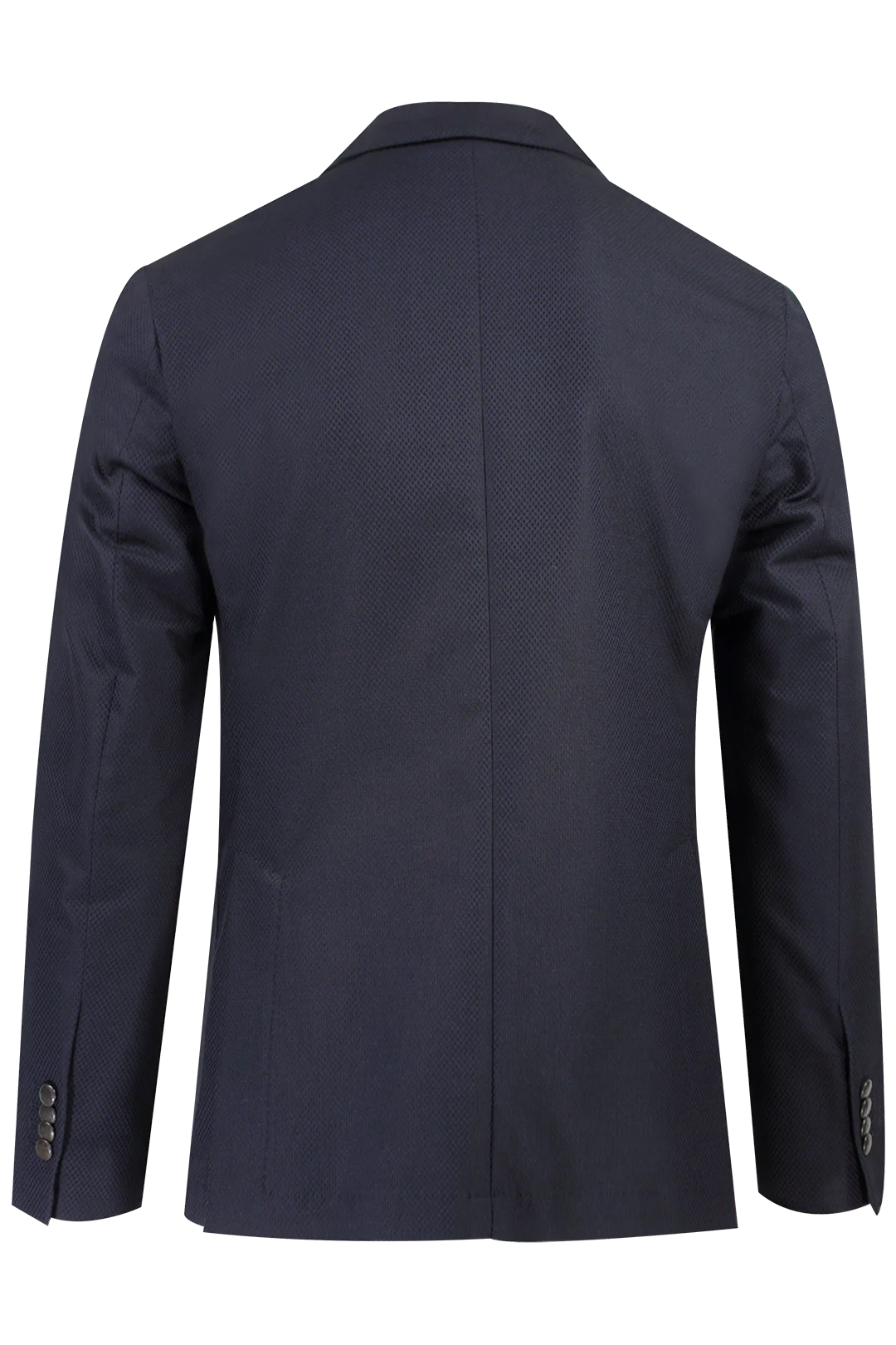 Giacca Doppiopetto Cotone Piquet Blu PROGETTO DUE - Sartoria Italiana