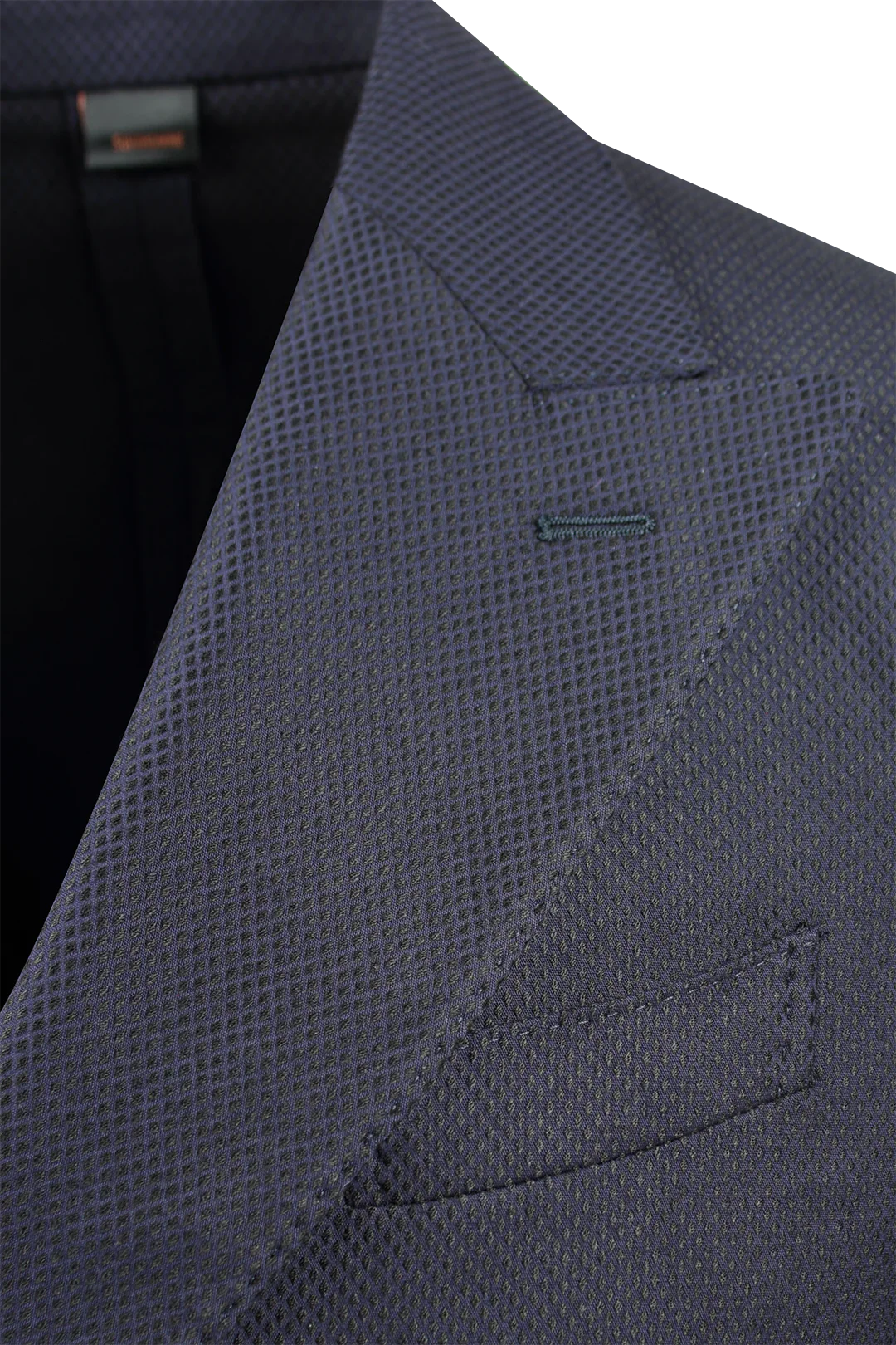 Giacca Doppiopetto Cotone Piquet Blu PROGETTO DUE - Sartoria Italiana