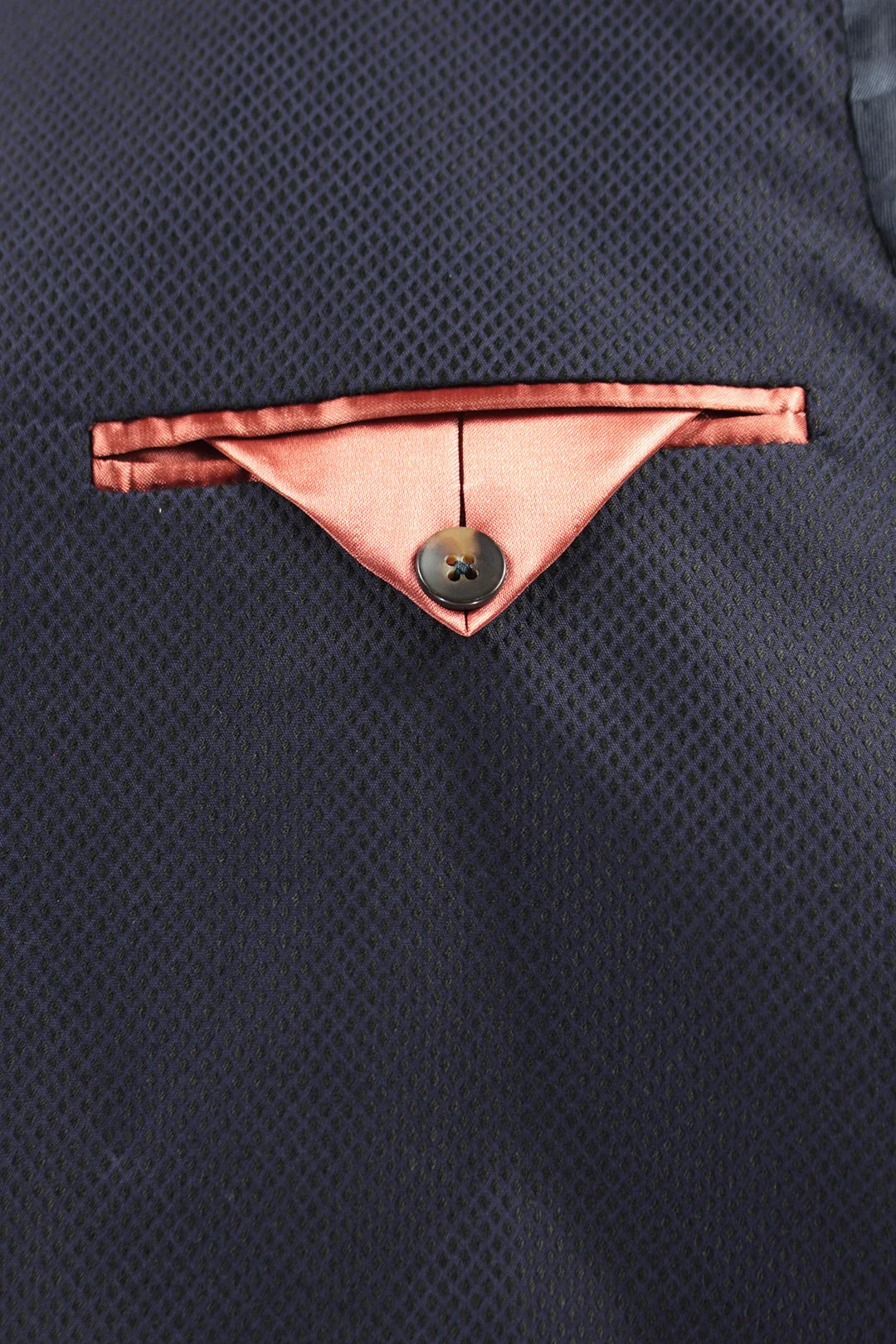 Giacca Doppiopetto Cotone Piquet Blu PROGETTO DUE - Sartoria Italiana