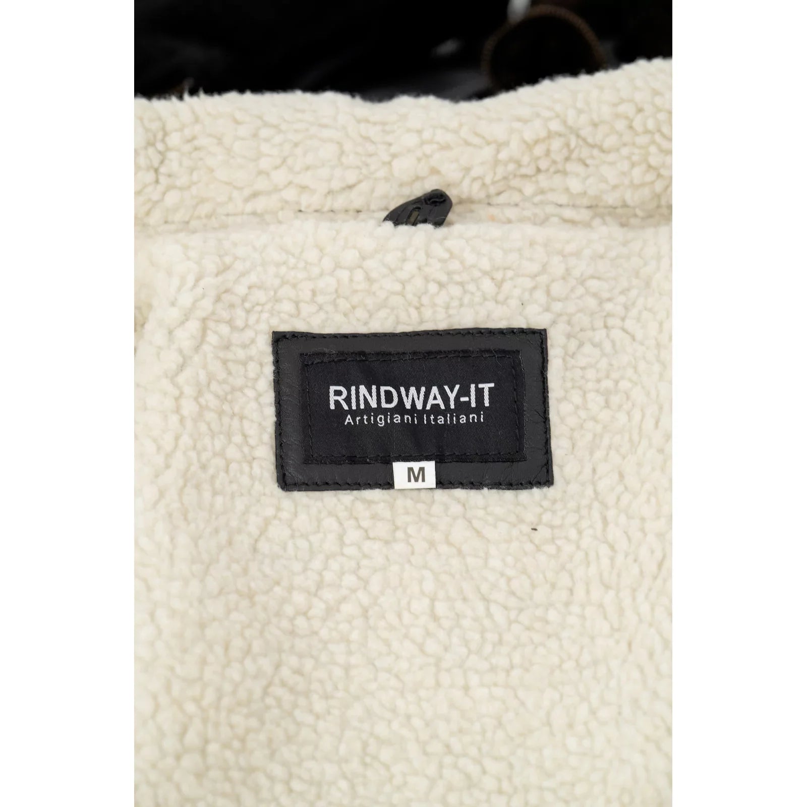 Cappotto Giacca Vera Pelle Nera Uomo Montone - Cappuccio Removibile