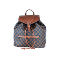 Zaino Bucket in Pelle Sintetica MS-3113 Donna Marrone - Stile Donna Bags