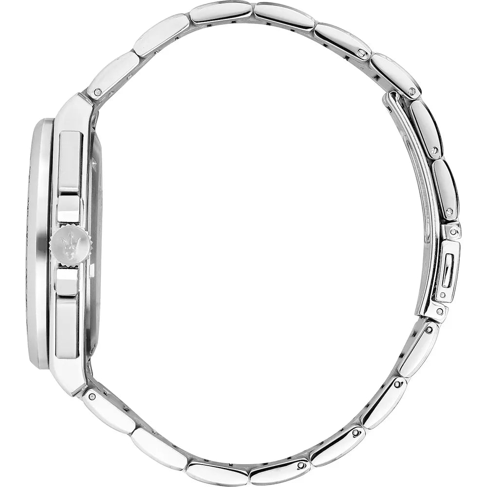 Maserati Velocità Chrono R8873652005 – Cronografo al quarzo, Argento e Blu, 43mm