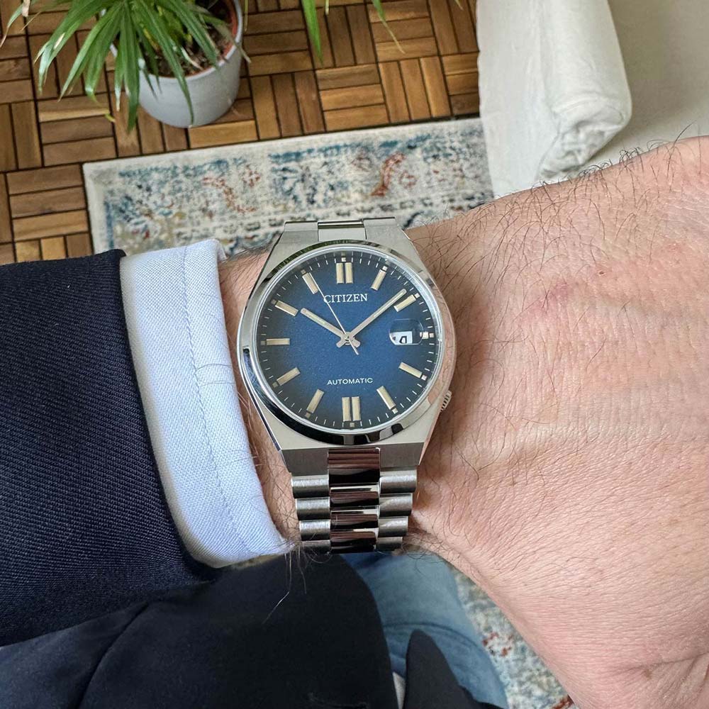 Citizen TSUYOSA Automatic 8210 Blue Dial – Orologio Meccanico Uomo Silver – Cod. NJ0151-88L