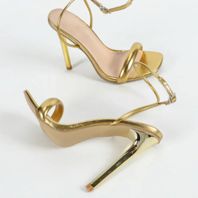 Summer Ankle-strap Stilettos Super High Heel Sandals - VAleG