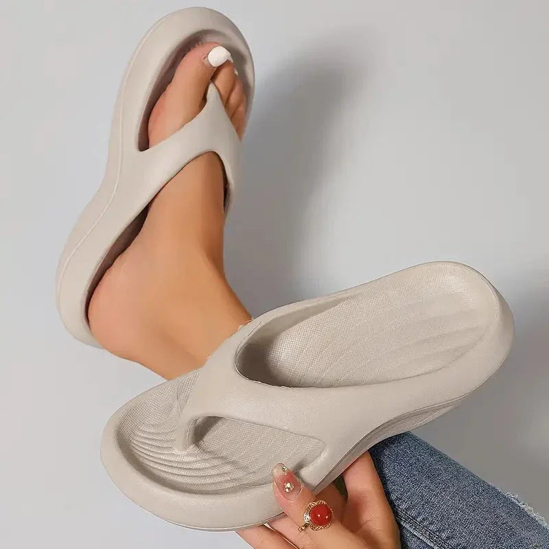 Women's Thick-soled Flip-flops Non-slip Non-stinky Slippers - VAleG