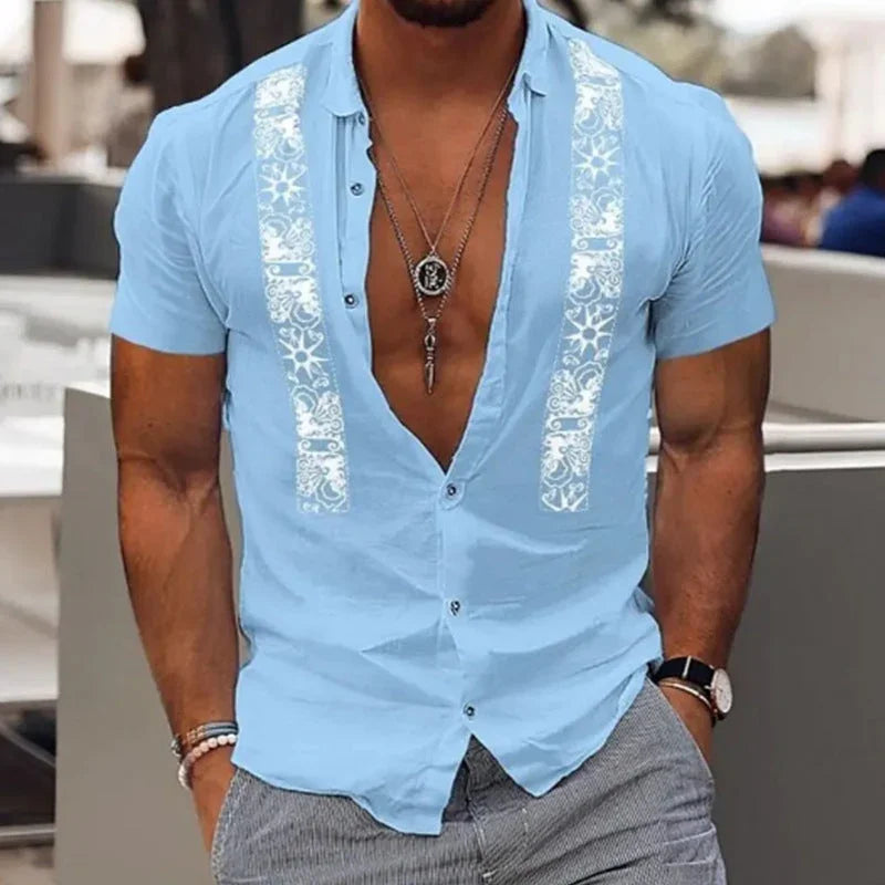 Camicia hawaiana uomo diversi colori – VAleG - VAleG