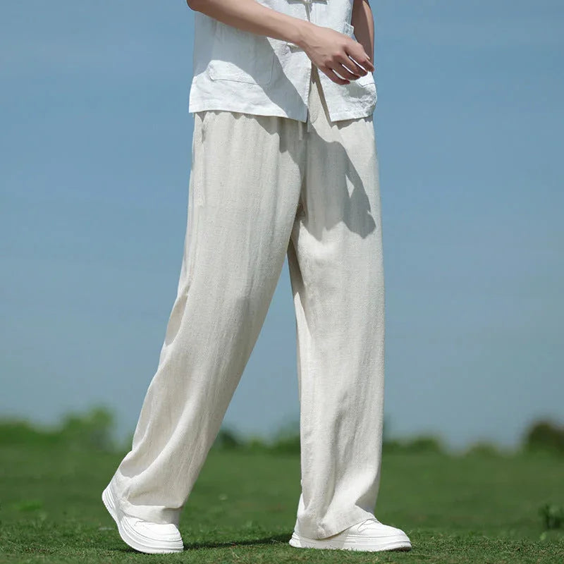 Loose Straight Men's Casual Trousers Spring And Summer - VAleG