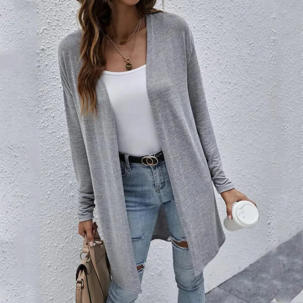 Cardigan da donna senza fibbia manica lunga - VAleG