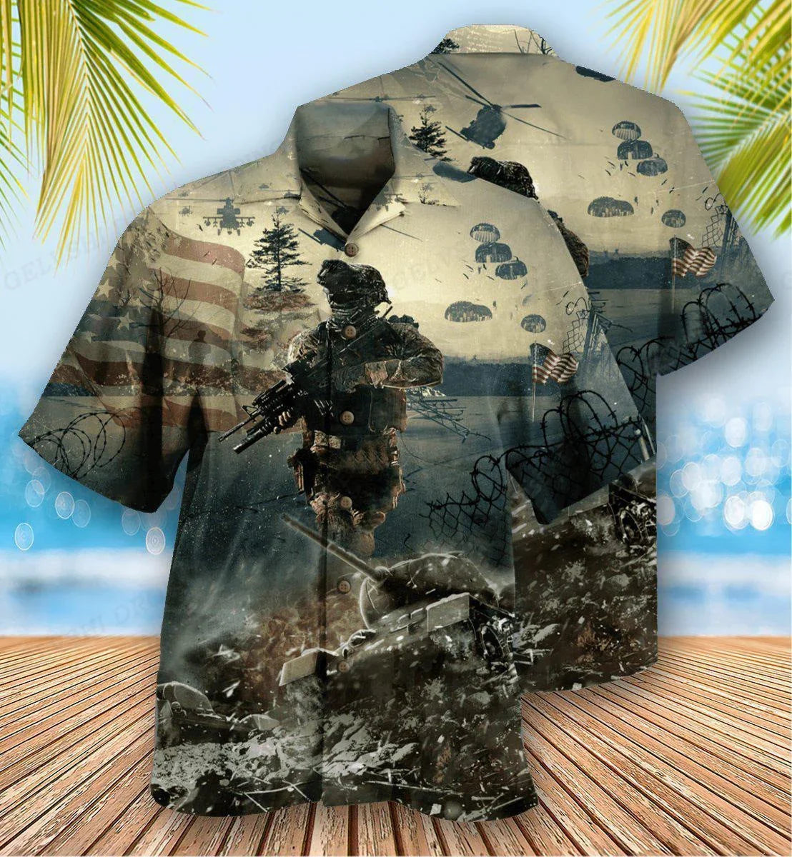 Fashion Bus Pattern Summer Men's Casual Shirt - VAleG