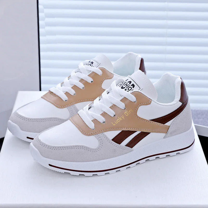 Student Running Sports White Daddy Shoes Women - VAleG