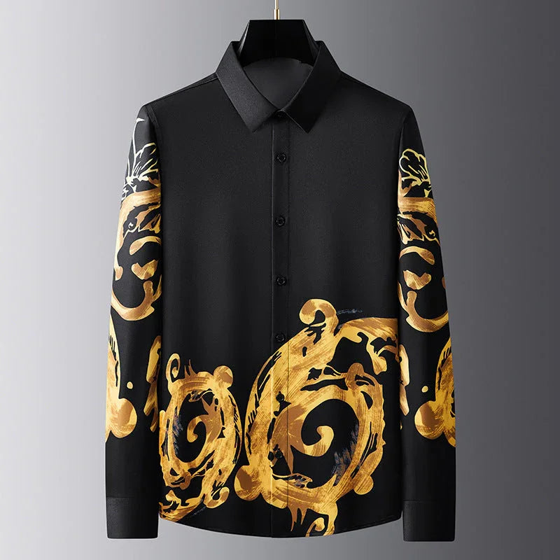 Business Casual Anti-wrinkle Non-ironing Slim-fit Long-sleeved Shirt - VAleG