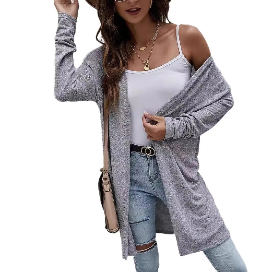Cardigan da donna senza fibbia manica lunga - VAleG