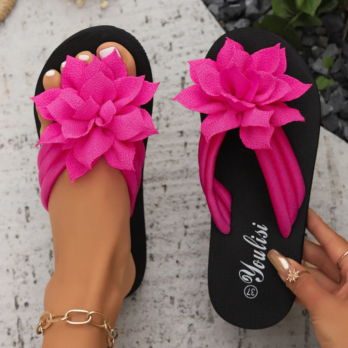 Flip Toe Flip-flops Female Plus-sized Plus-sized - VAleG