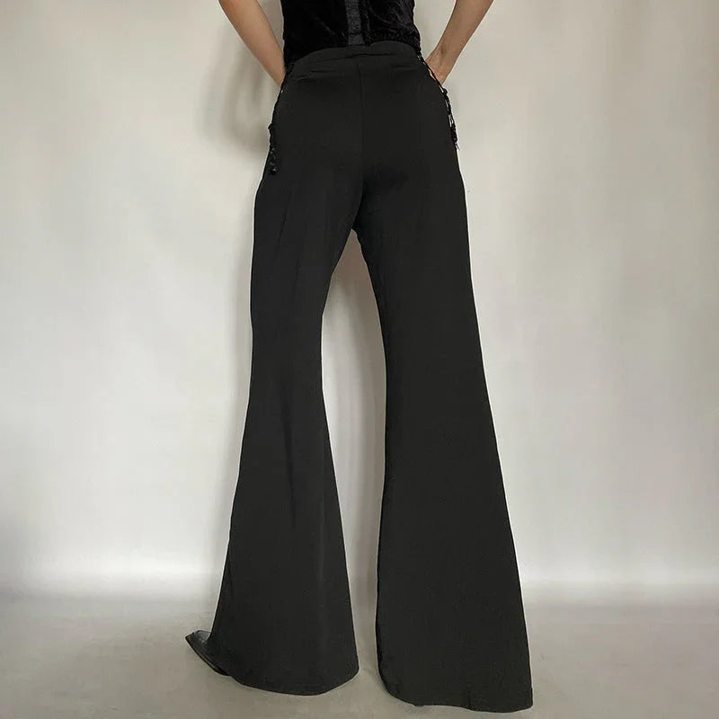 Lace Personality Loose Sexy Low Waist Trousers - VAleG