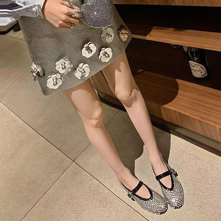 Mesh Buckle Ballet Shoes Women - VAleG