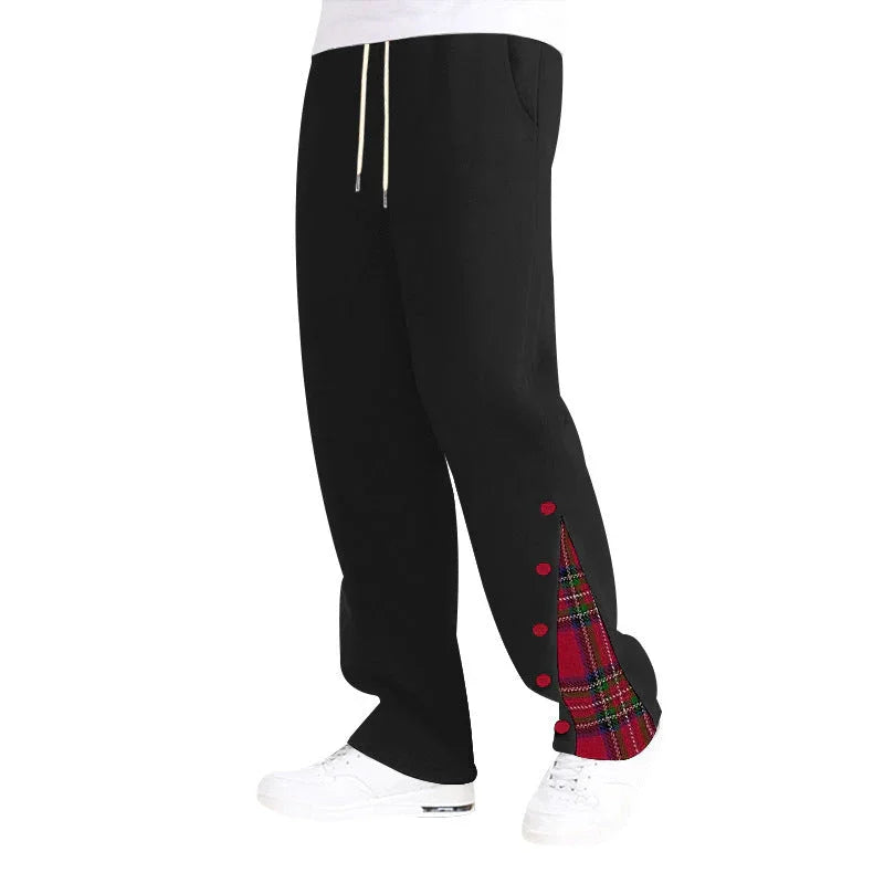 American Heavy Men's Casual Pants Block Trousers - VAleG