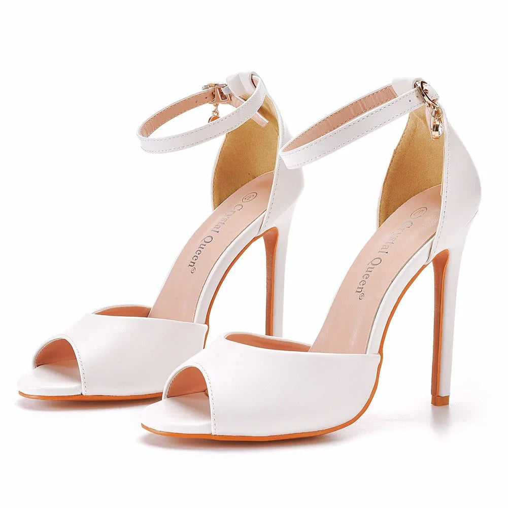 Women's Low-cut Stiletto Heel Round-toe Sandles - VAleG