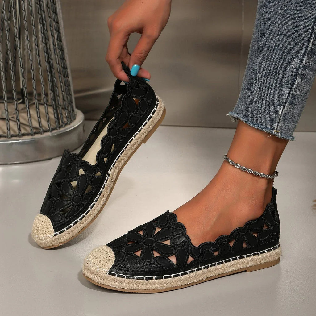 Fisherman Shoes Lightweight Flat Straw Women Hollow Out - VAleG
