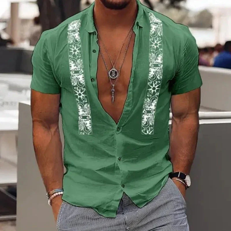 Camicia hawaiana uomo diversi colori – VAleG - VAleG