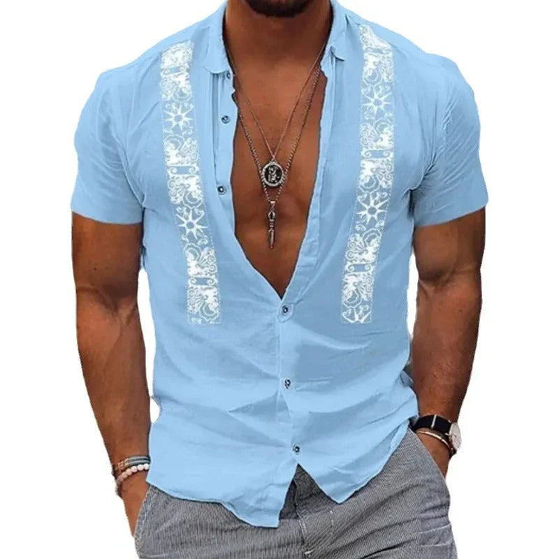 Camicia hawaiana uomo diversi colori – VAleG - VAleG
