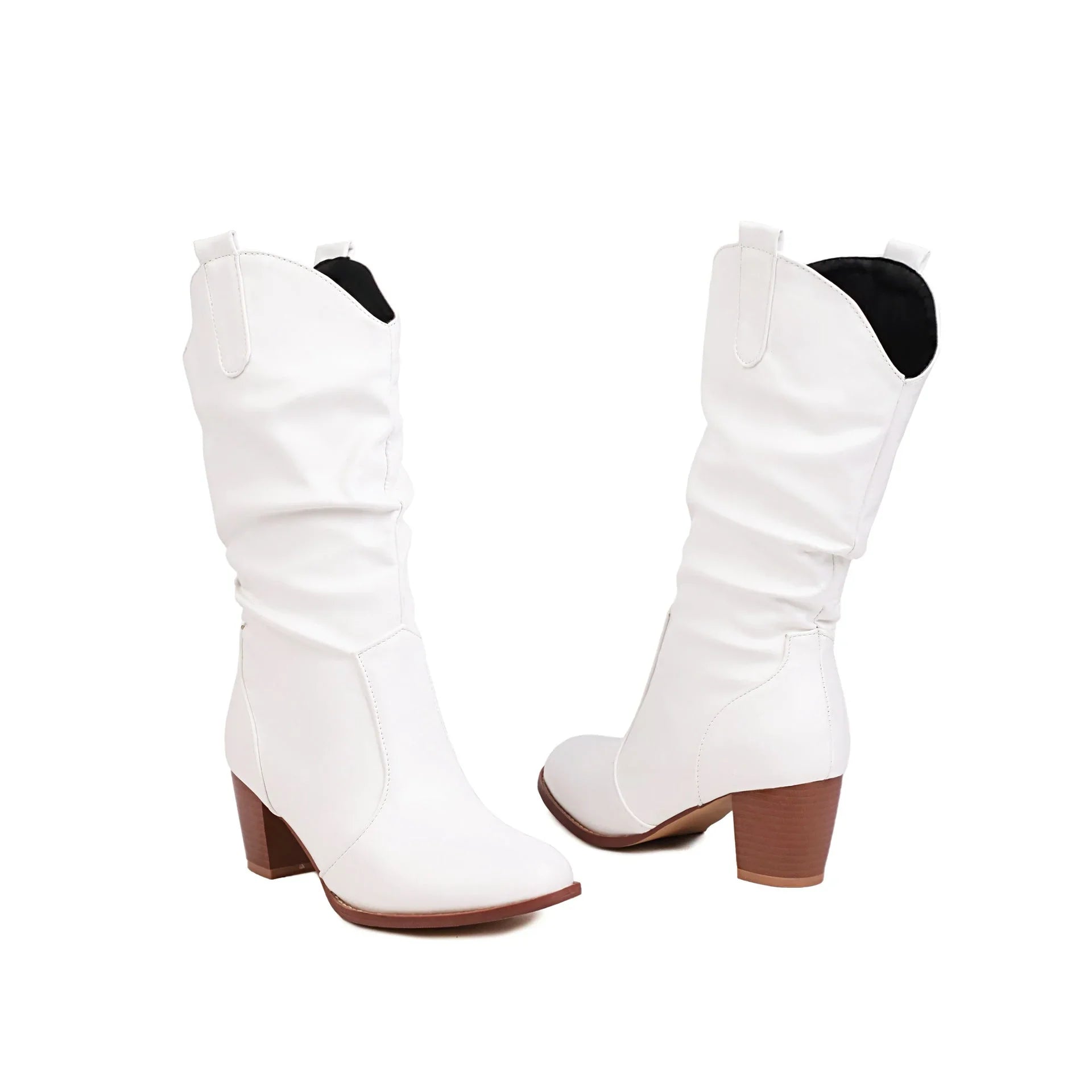 Simple Women's Fashion Leather Boots - VAleG